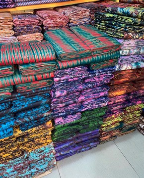 Handmade Batik, Adire 5 yards, African Cotton Batik, Nigerian Tie Dye, Mali Kampala