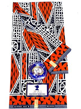 Tissu pagne Ndop Cameroun en coton léger 6 yards
