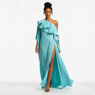 Goddess Draped Maxi Caftan Dress