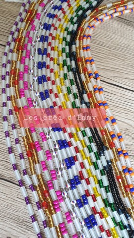 Luminous bayas / waistbeads / binbin / Fluorescent hip beads