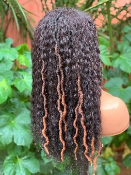 Human hair ombré boho locs pixie curly locs jerry locs wet and dry human hair ombré locs