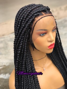 Jumbo knotless braids on 13*4 frontal