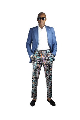 Multi-color Ankara Pants, Colorful Denim Pants, Mens Clothing, Men Wear