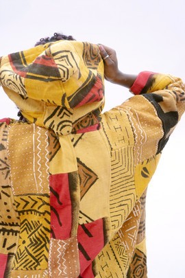 Dementor Reincarnate Patchwork Bogolan Cloak 041 (Pre-Order)