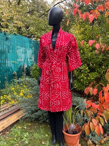 Kimono dress “Bogo red”