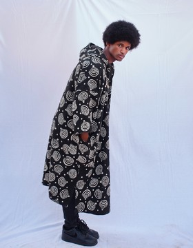 Wifi Hooded Bogolan Cloak (Pre-Order)