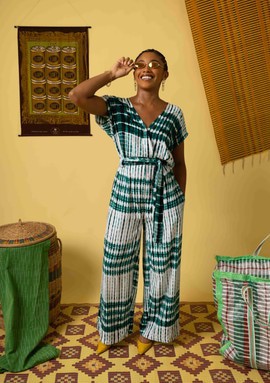 Combinaison Mossane en tissu souple mauritanien