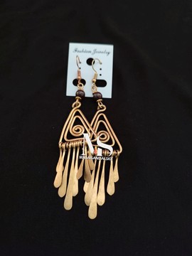 Brass earrings , brass and bone earrings , Wholesale brass earrings
