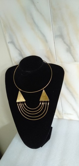Brass necklace, African necklace