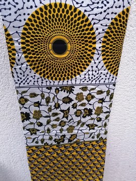 Tissus  African Wax 100 % coton 2 yards " Lion "