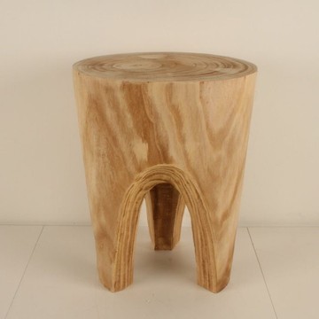 Tabouret en bois en forme de molaire en bois/table basse de table d'appoint/tabouret antique en bois