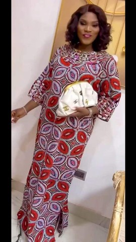 Brkkytee Robe longue africaine Maxi, robe africaine gratuite