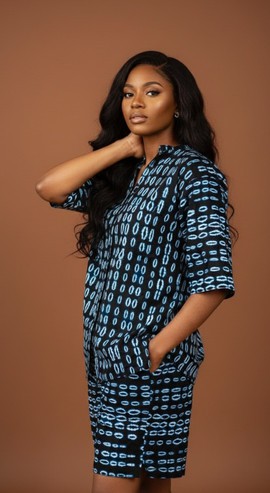 Chic Print Summer Set - Stylish Cotton Blend Outfit