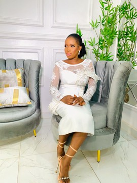 Luxury civil wedding dress, civil wedding dress