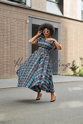 PEJU TRIBAL BLUE DRESS