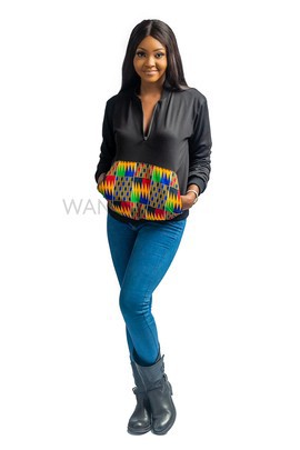 Kente Mix Sweatshirt, African Print Sweatshirt, African Clothing
