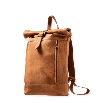 100% handmade high quality genuine leather backpack.