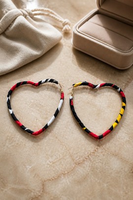 boucle d'oreille Sous forme de coeur