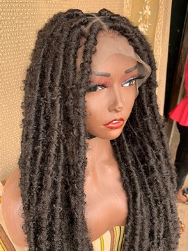 full lace synthetic distressed locs 32inches, dreadlocks