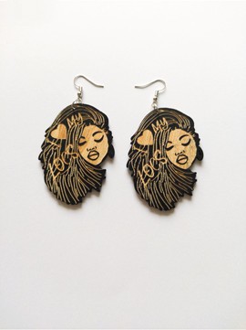 Boucles d'oreilles Reine africaine Locksée