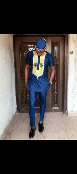 2 pièces, costume traditionnel homme africain, dansiki, mode homme africain, costume de mariage africain