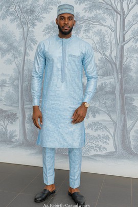 Luxury original Bazin Getzner African kaftan