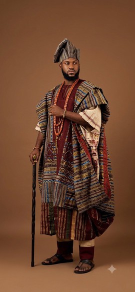 Heritage Multicolor Aso Oke Agbada