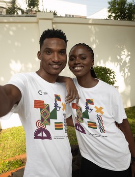T-shirt unisexe, Kente 05