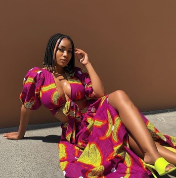 Ankara Two-Piece Maxi Set