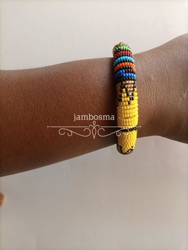 Bracelet de perles africaines pour femmes, bracelet indigène masai zoulou