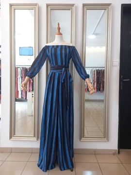 INDIGO GEORGETTE JUMPSUIT