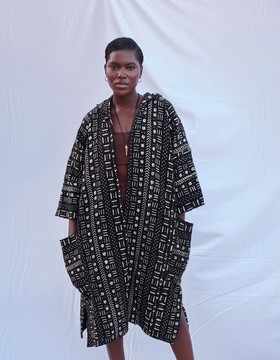 Early Bird Hooded Bogolan Cloak (Pre-Order)