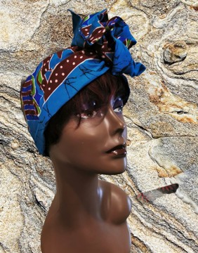 WAX TURBAN WITH FRAME