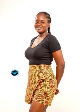 Manuel Fashion Yellow Ankara Wrap Skirt