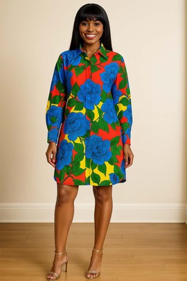 Vibrant Tribal African Dress Shirt - From Casual to Statement Wear