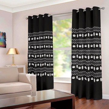 Cultural Unique Bath Mat White and Black Bathroom Rug (LARGER SIZES AVAILABLE)