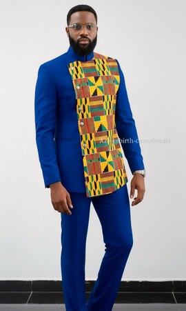 Safari African men suit