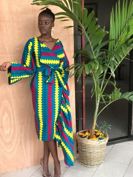 Jacket collar dress