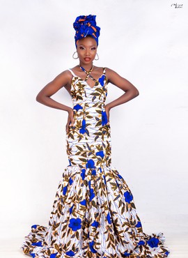 african women mermaid prom dress, ankara maxi gown, long african women dress