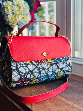 REGINA Handbag - Ankara Batik Pattern