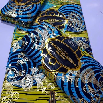 London Gold Osikani/  Embellished Super wax/ 6 yards