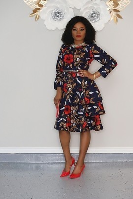 AYFOLABI AFRICAN PRINT DRESS