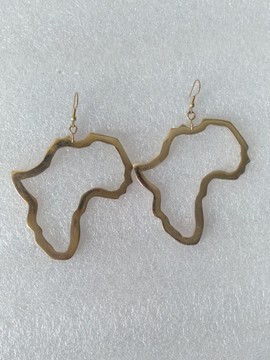 African earings, Brass earings
