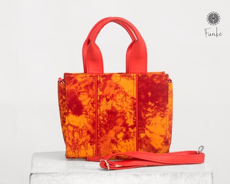 Sac à main Batik rouge