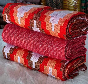 Hand woven Kente fabric - Ashanti Bonwire Kente