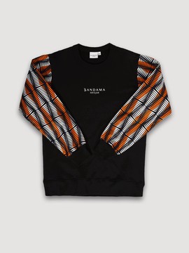 Sweatshirt wax noir Niamey