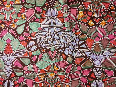 Tissu wax africain Ankara fabric imprimée wax motif: imprimée coton satin