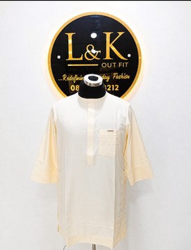 Ensemble africain pour homme composé de 2 pièces, style caftan.