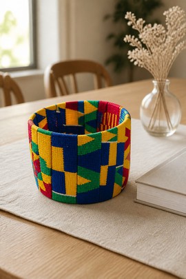ETHNIC WAX BRACELET, WAX CUFF, AFRICAN JEWEL, AFRICAN BRACELET
