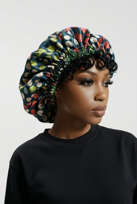 Reversible silk beanie / satin nightcap / hair accessories for women